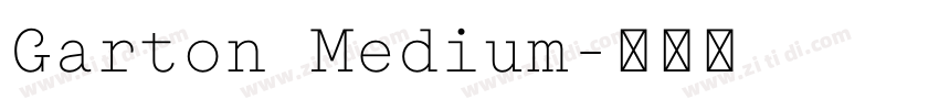 Garton Medium字体转换